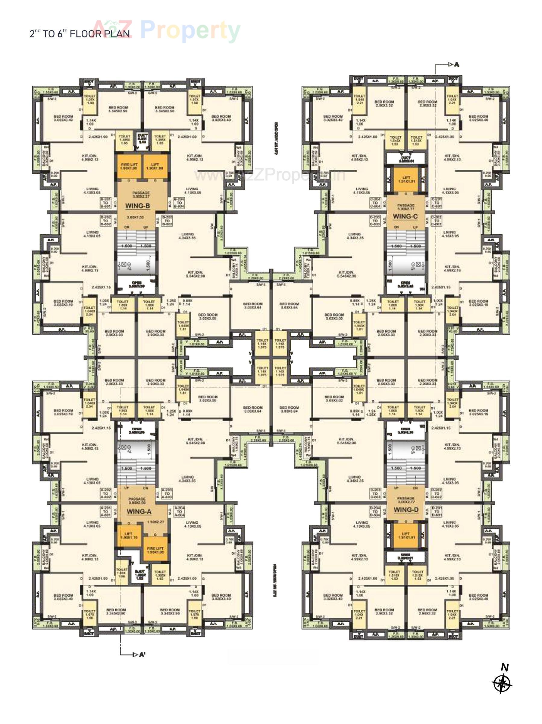 Layout of real estate project Ratnam Glorious located at Ronki, Rajkot, Gujarat