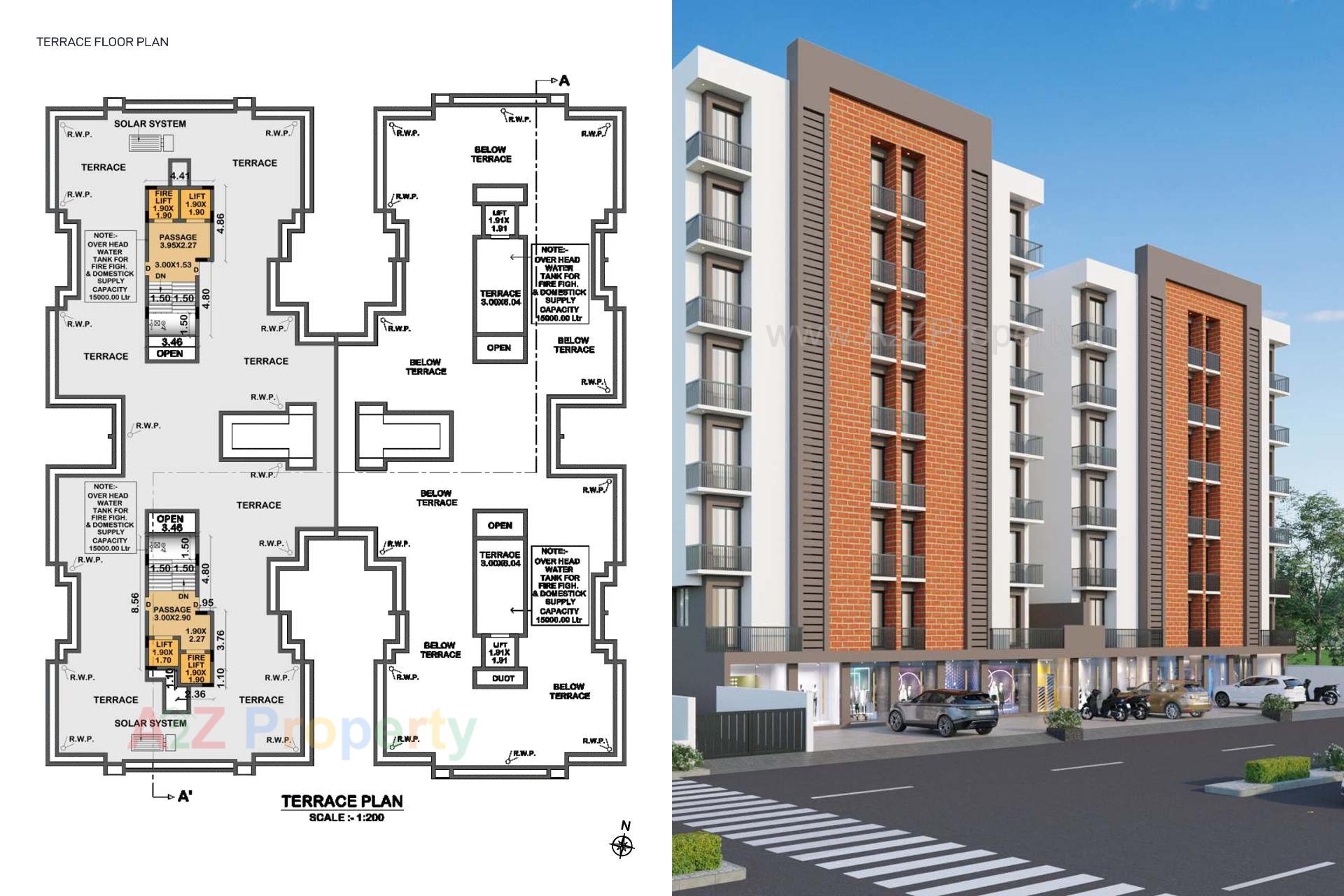 Layout of real estate project Ratnam Glorious located at Ronki, Rajkot, Gujarat