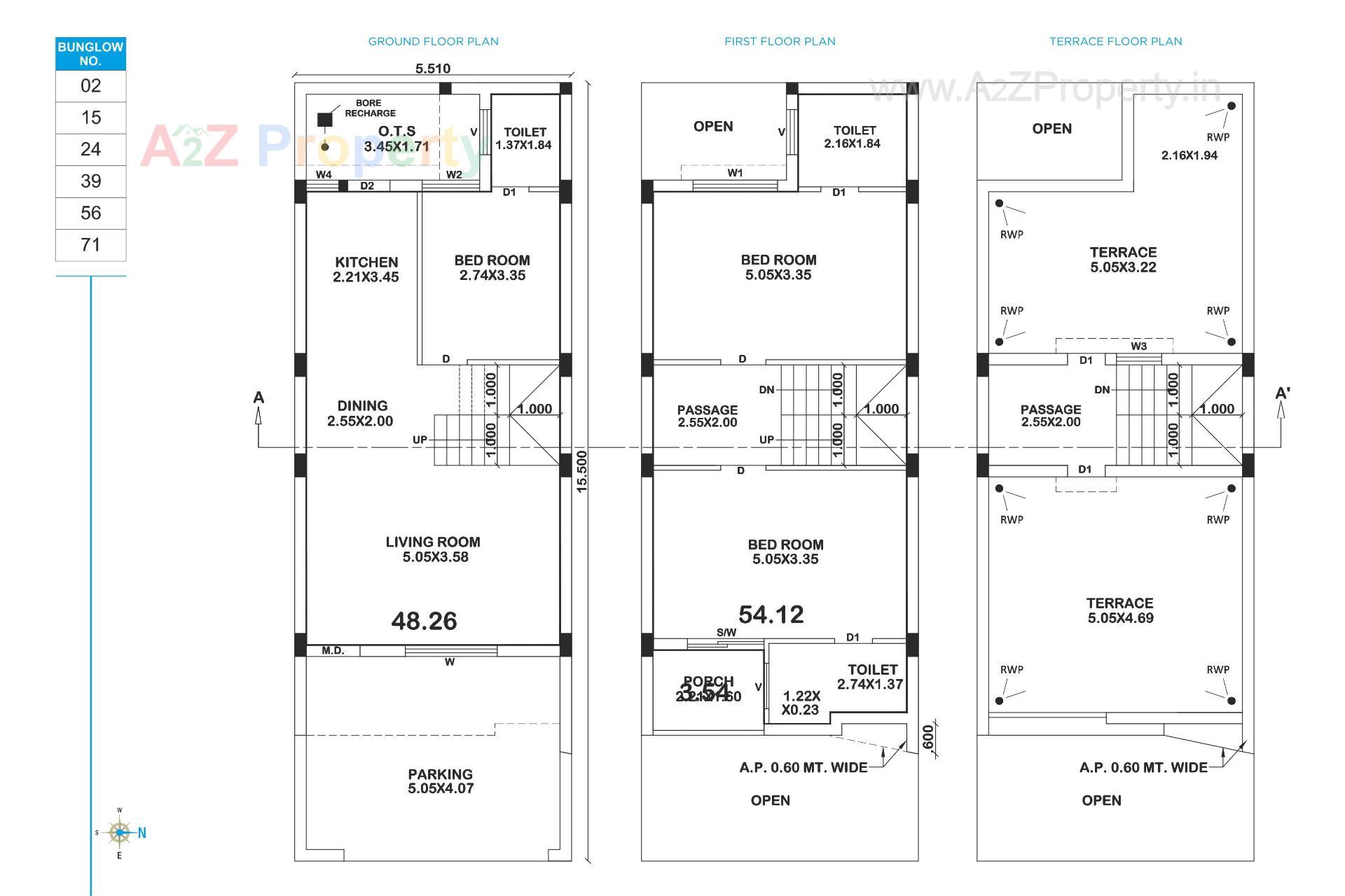 Layout of real estate project Ratnam Royal Bungalows located at Manharpur, Rajkot, Gujarat