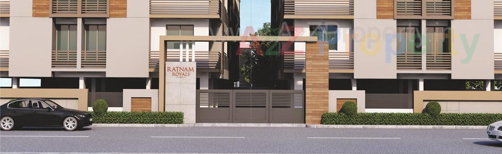 3D Elevation of real estate project Ratnam Royals located at Madhapar, Rajkot, Gujarat