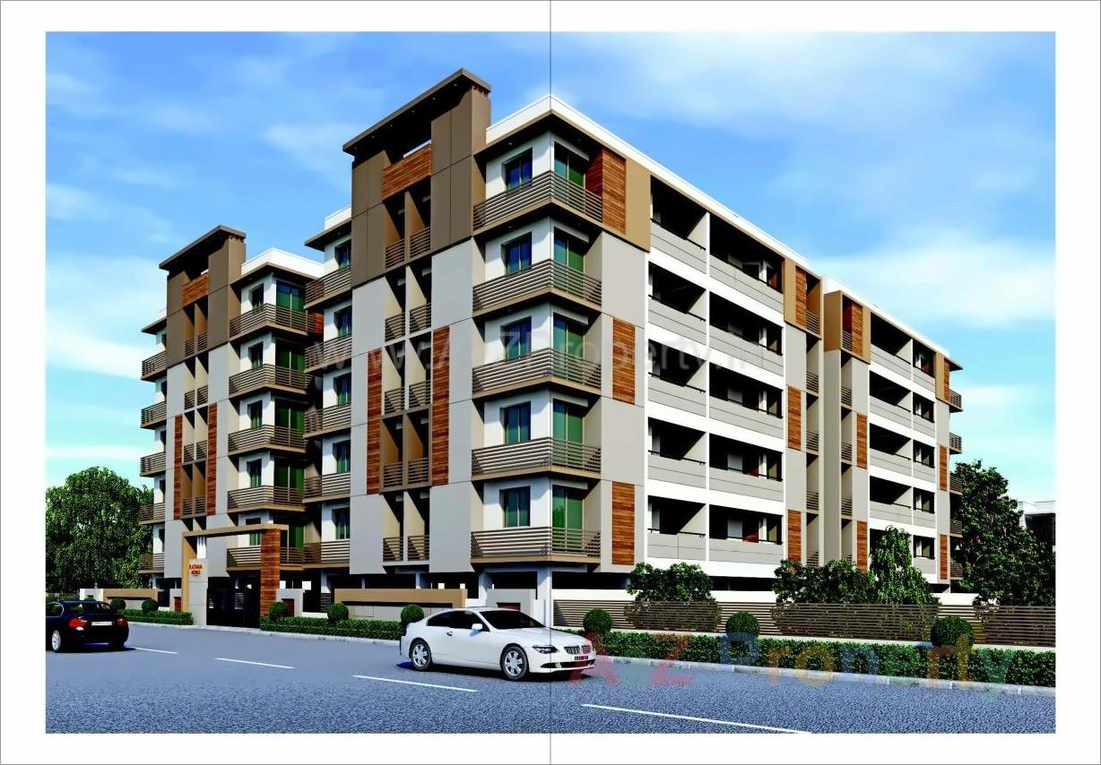 3D Elevation of real estate project Ratnam Royals located at Madhapar, Rajkot, Gujarat