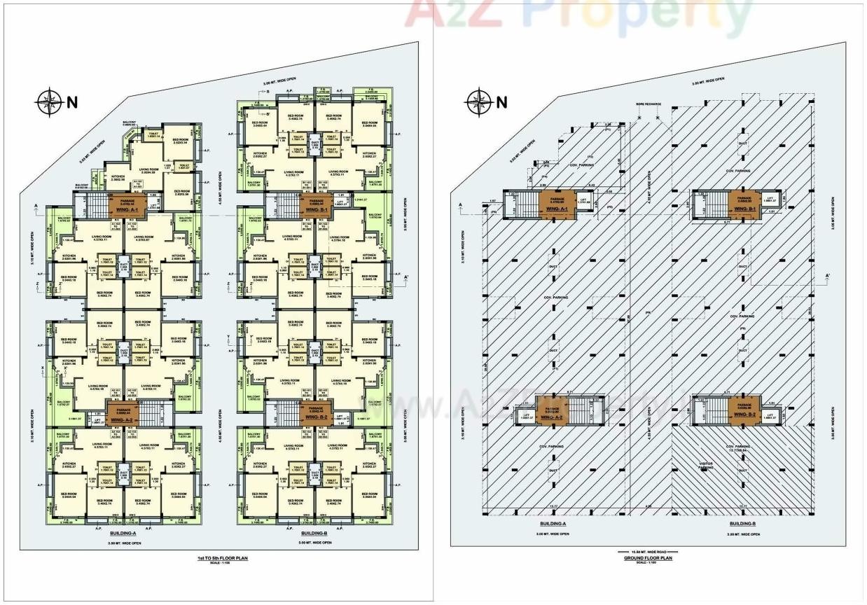 Layout of real estate project Ratnam Royals located at Madhapar, Rajkot, Gujarat