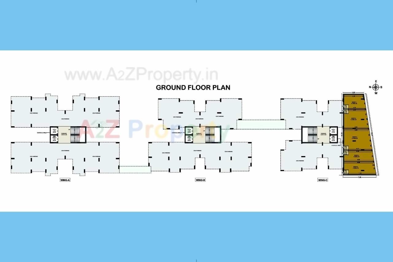 Layout of real estate project Ratnam Sky City located at Ghanteshwar, Rajkot, Gujarat