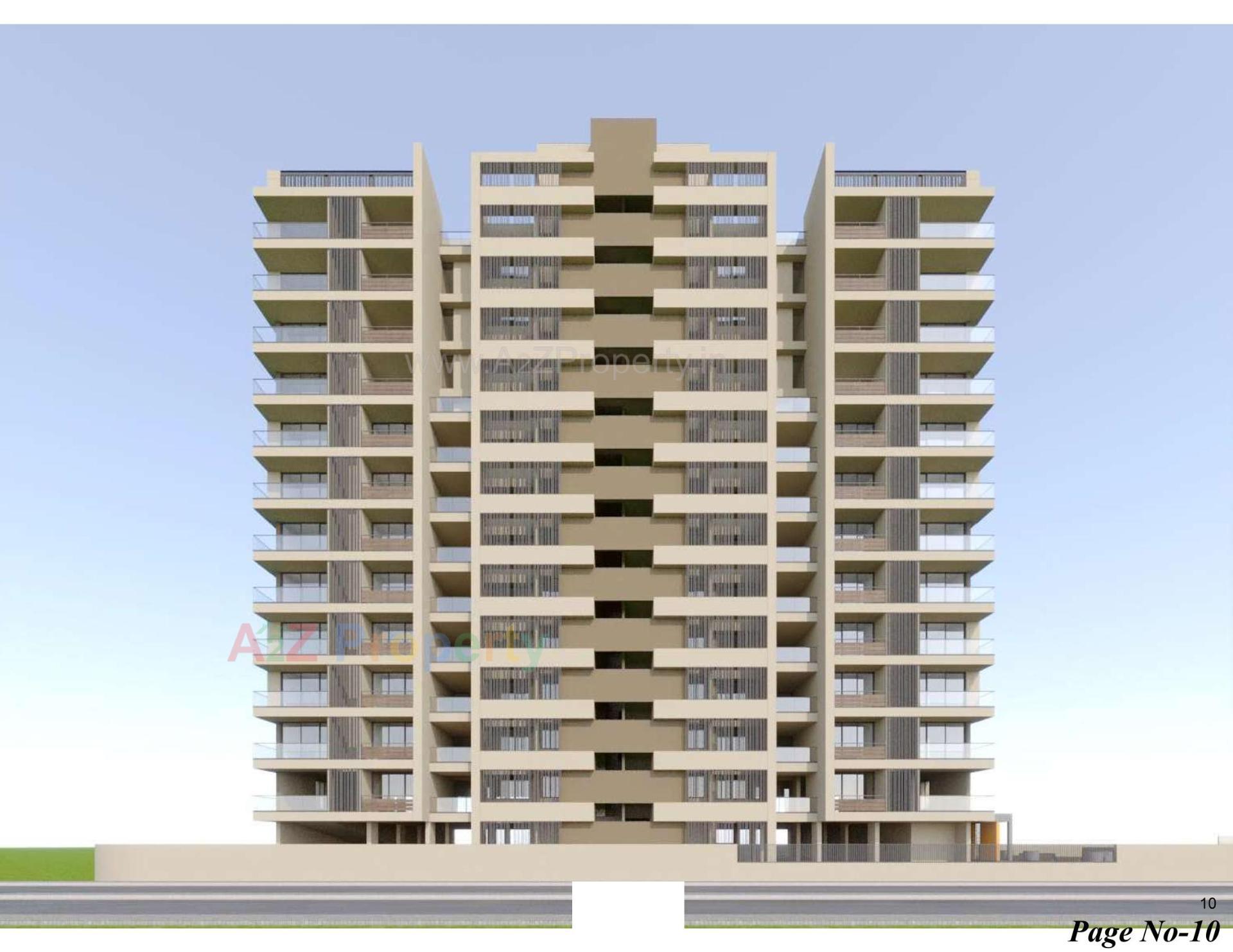 3D Elevation of real estate project Ravi Revanta located at Rajkot, Rajkot, Gujarat