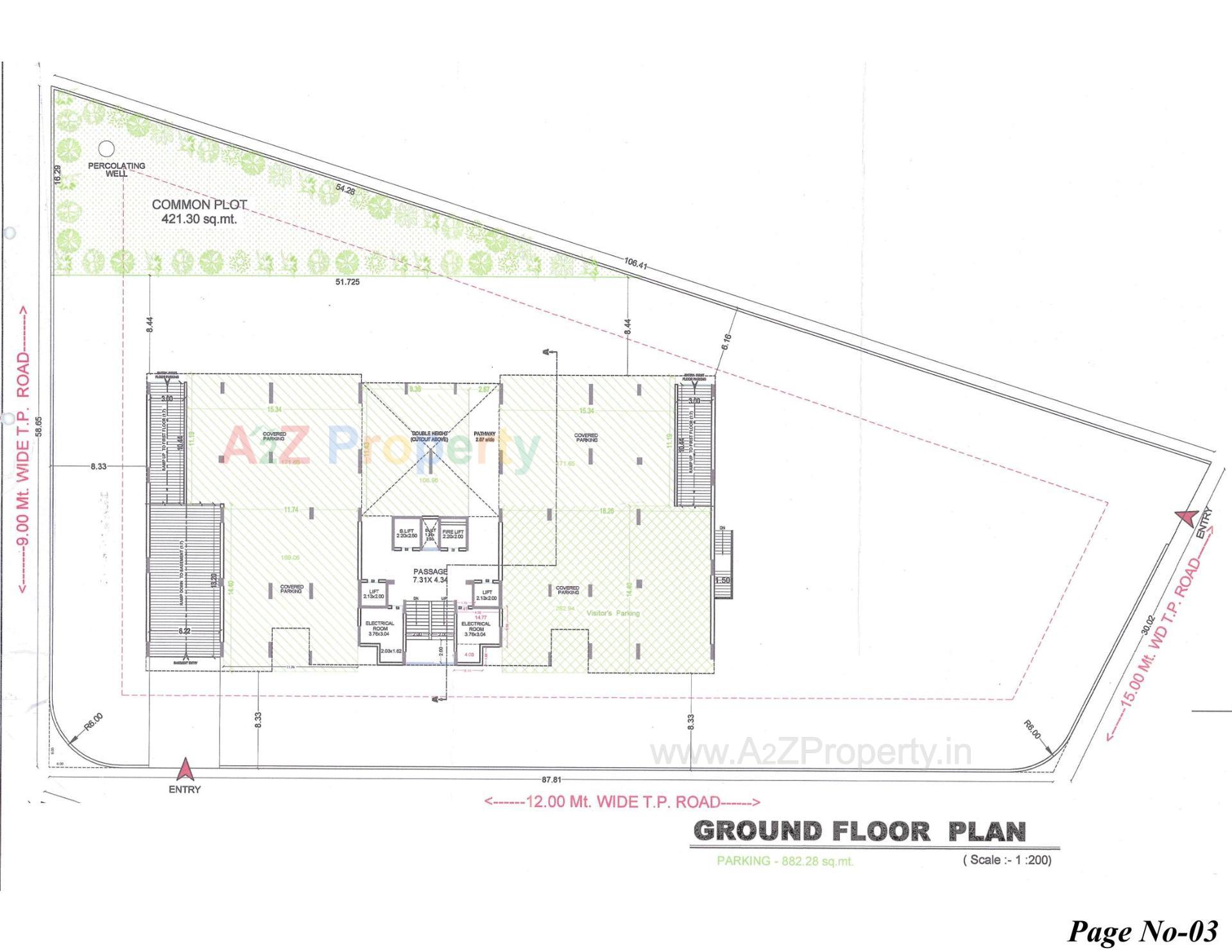 Layout of real estate project Ravi Revanta located at Rajkot, Rajkot, Gujarat