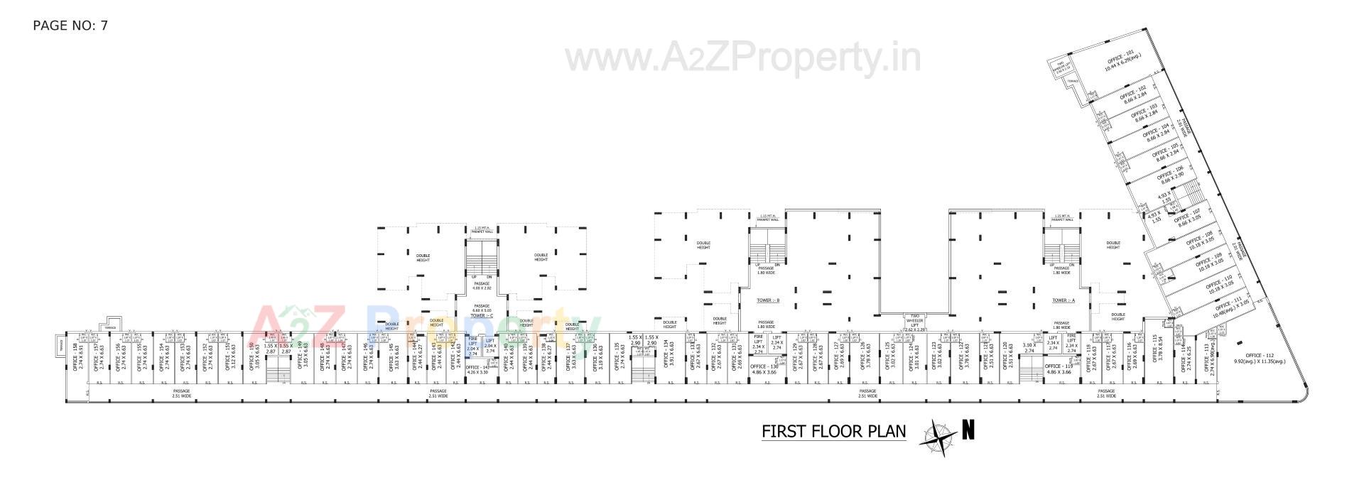 Layout of real estate project Real Corner located at Mavdi, Rajkot, Gujarat