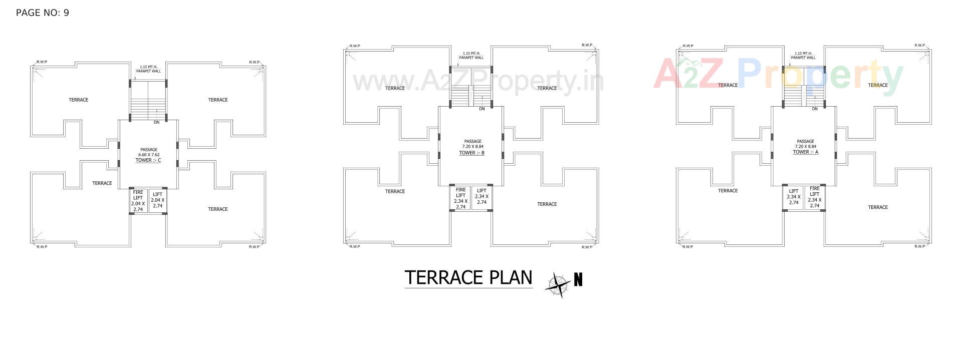 Layout of real estate project Real Corner located at Mavdi, Rajkot, Gujarat