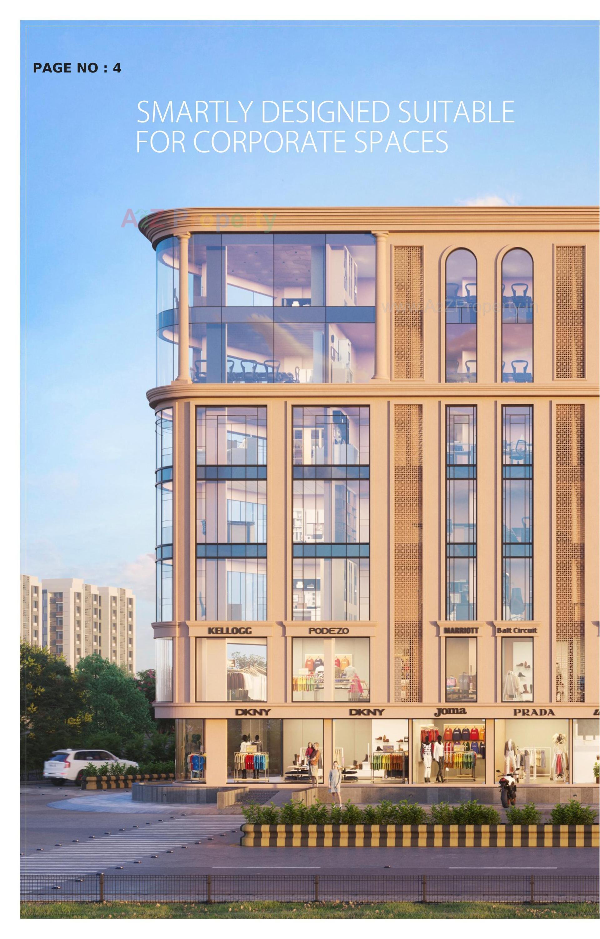 3D Elevation of real estate project Real Point located at Mavdi, Rajkot, Gujarat