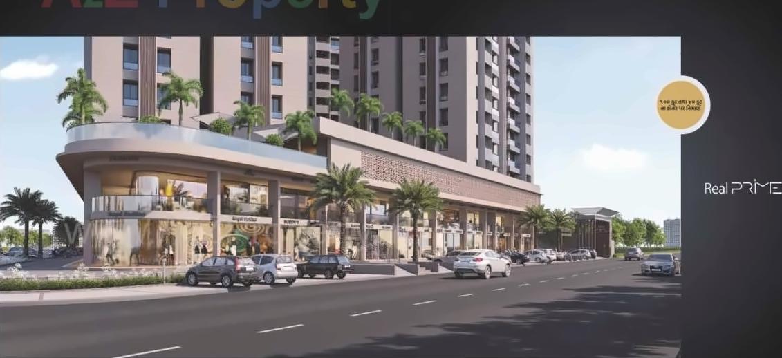 3D Elevation of real estate project Real Prime located at Rajkot, Rajkot, Gujarat