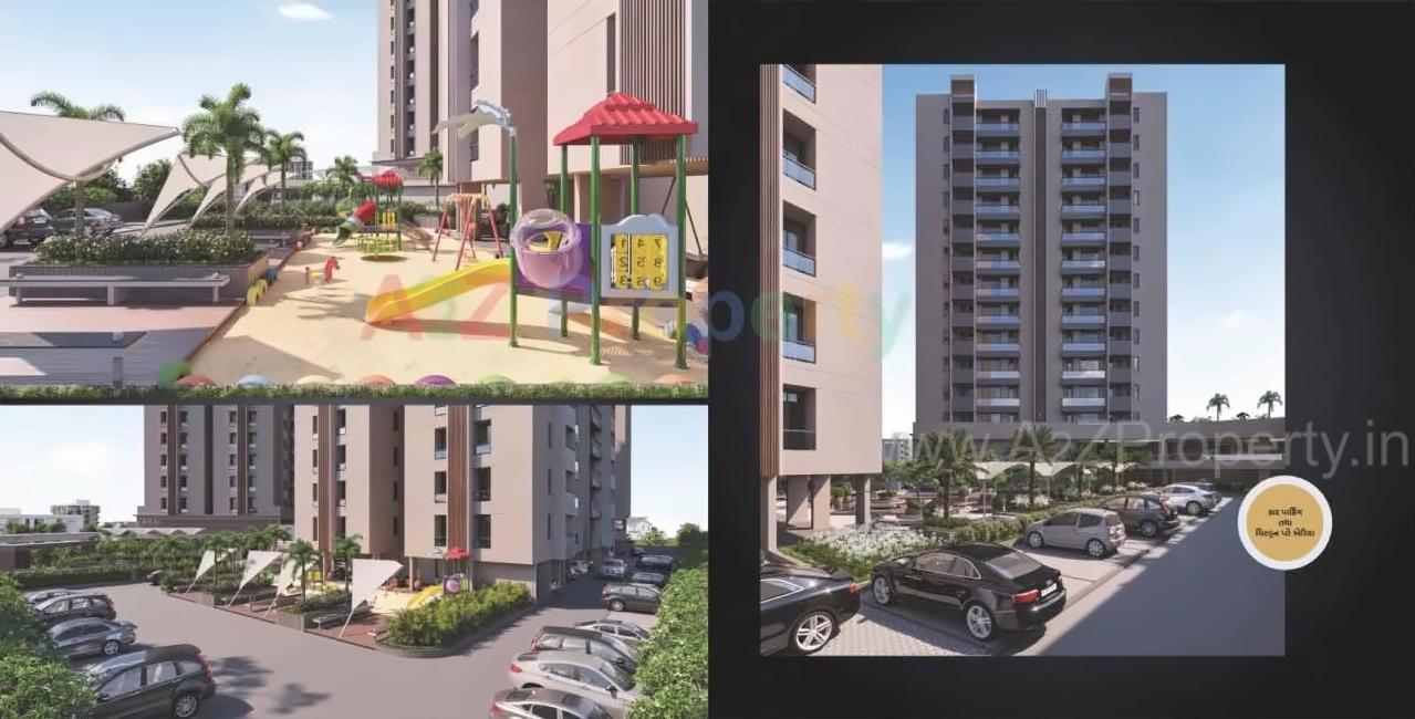 3D Elevation of real estate project Real Prime located at Rajkot, Rajkot, Gujarat