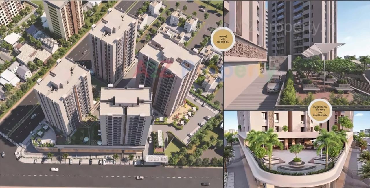 3D Elevation of real estate project Real Prime located at Rajkot, Rajkot, Gujarat