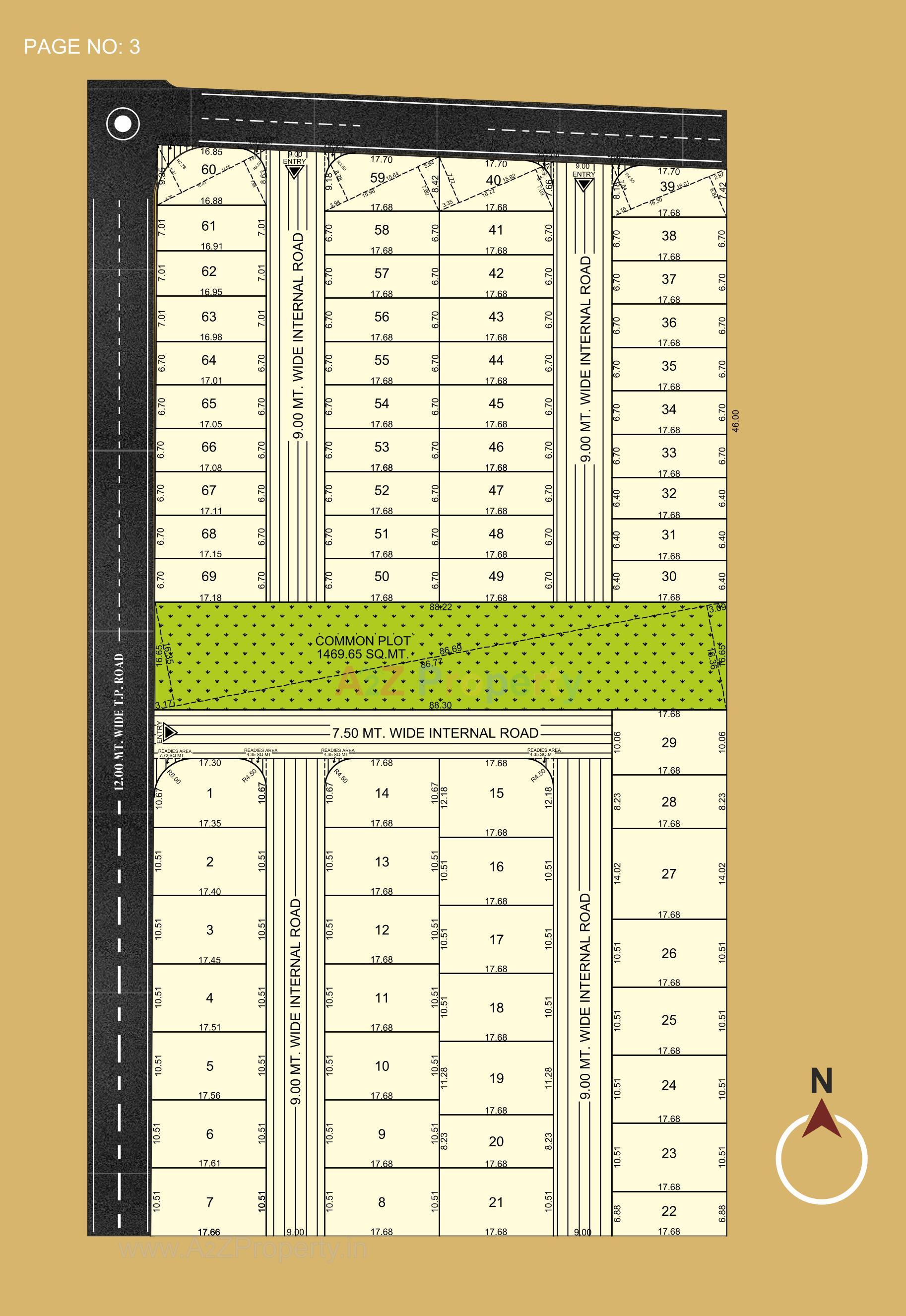 Layout of real estate project Real Residency located at Mavdi, Rajkot, Gujarat