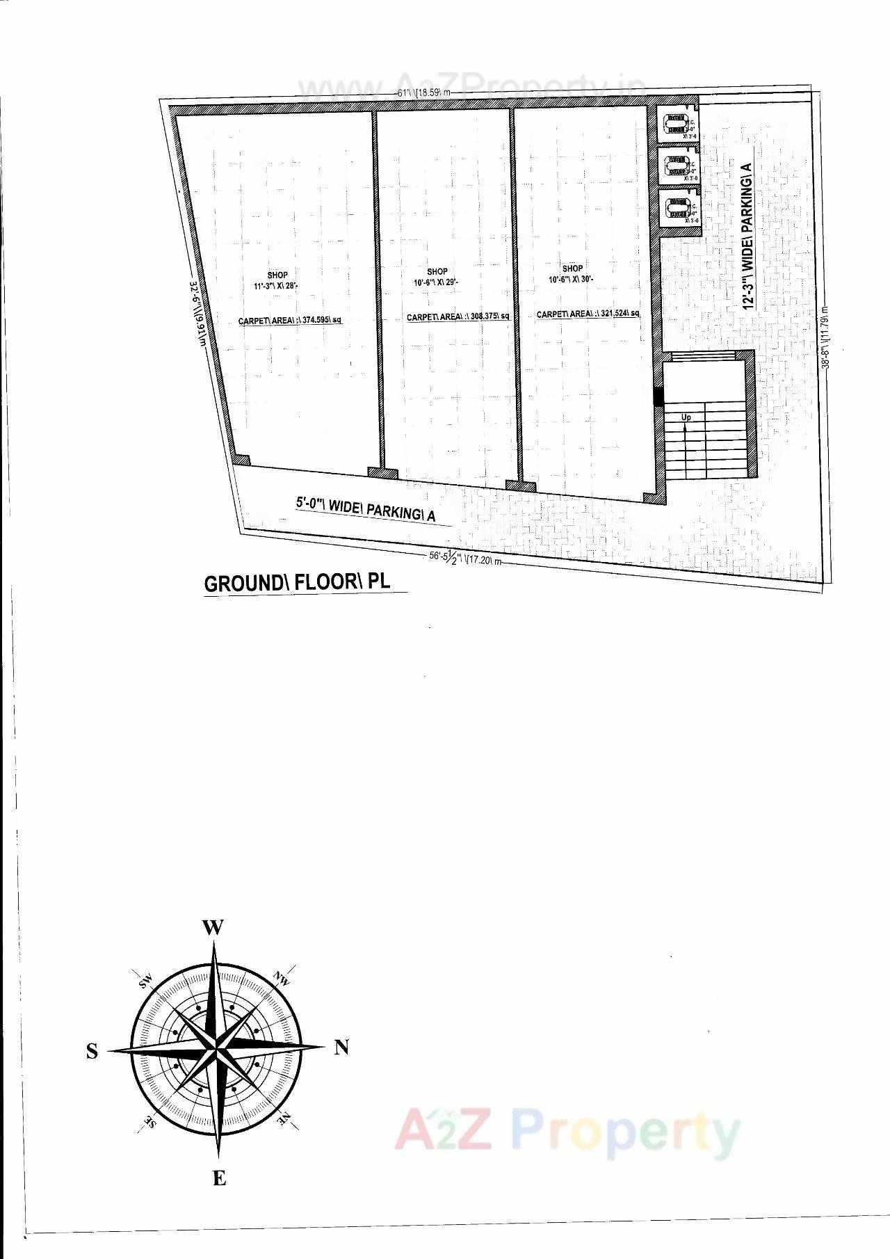Layout of real estate project Riddhi Complex located at Kothariya, Rajkot, Gujarat