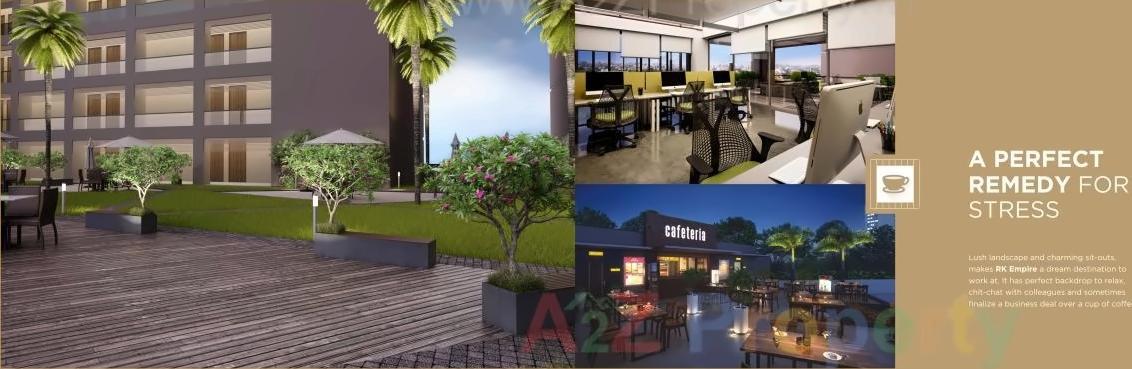 3D Elevation of real estate project Rk Empire located at Mavdi, Rajkot, Gujarat