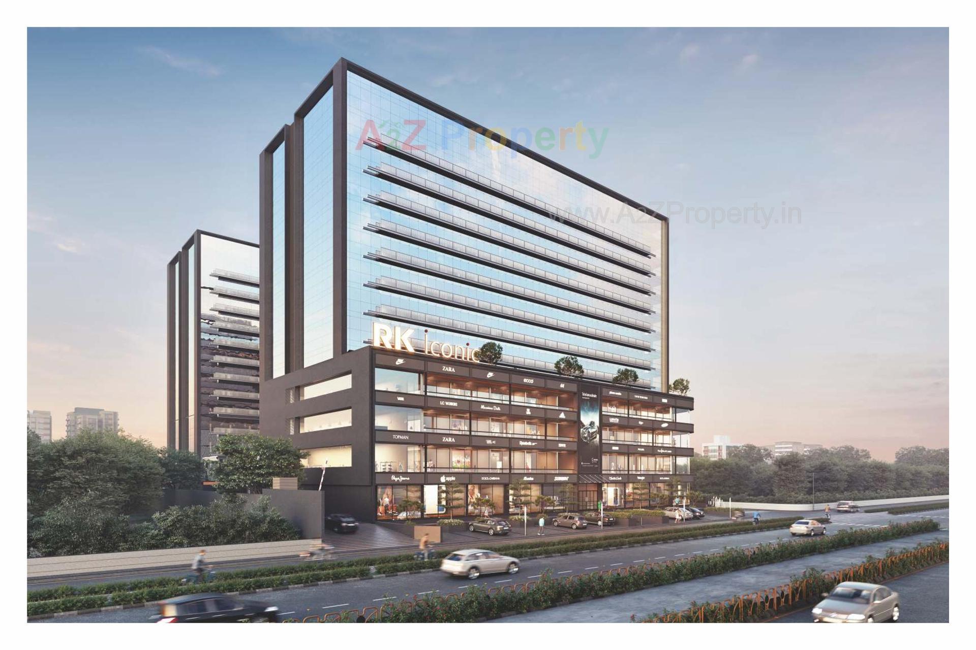 3D Elevation of real estate project Rk Iconic located at Rajkot, Rajkot, Gujarat