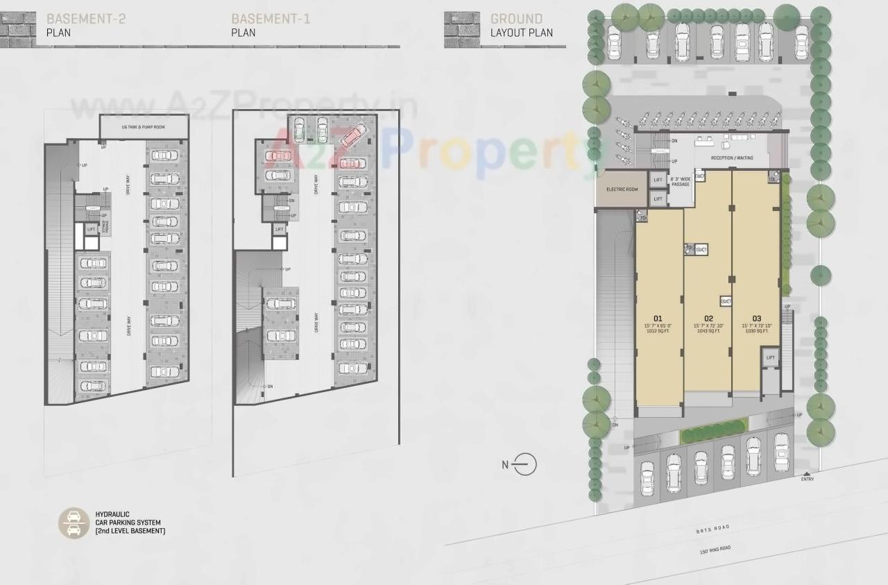 Layout of real estate project Rk Prime Ii located at Nanamava, Rajkot, Gujarat