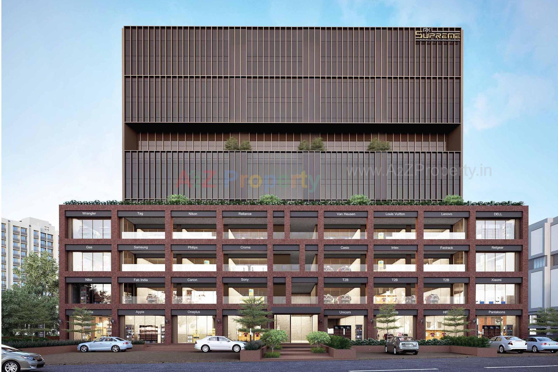 3D Elevation of real estate project Rk Supreme located at Rajkot, Rajkot, Gujarat