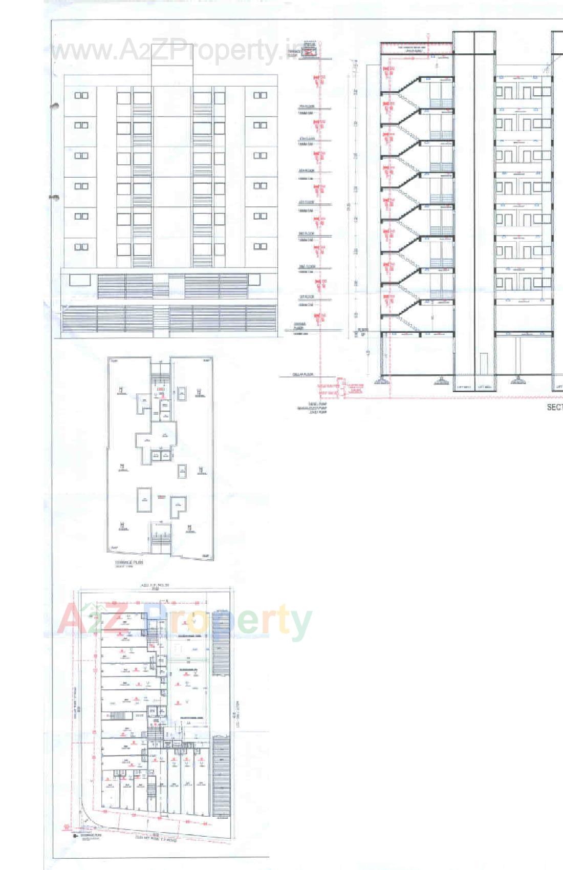 Layout of real estate project Royal Corner located at Raiya, Rajkot, Gujarat