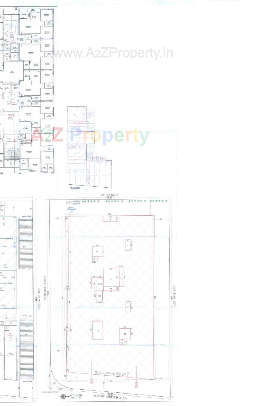 Layout of real estate project Royal Corner located at Raiya, Rajkot, Gujarat