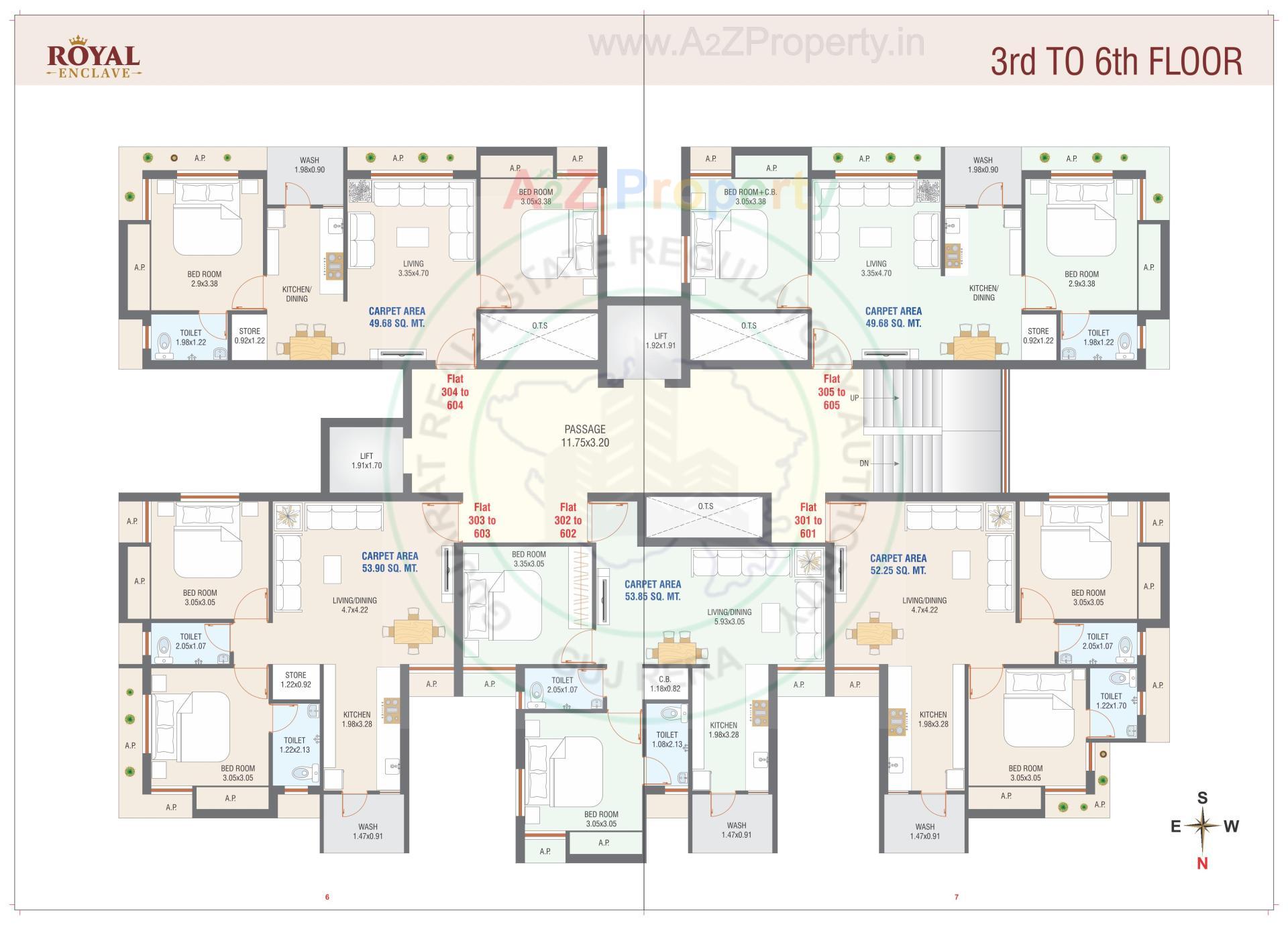 Layout of real estate project Royal Enclave located at Rajkot, Rajkot, Gujarat