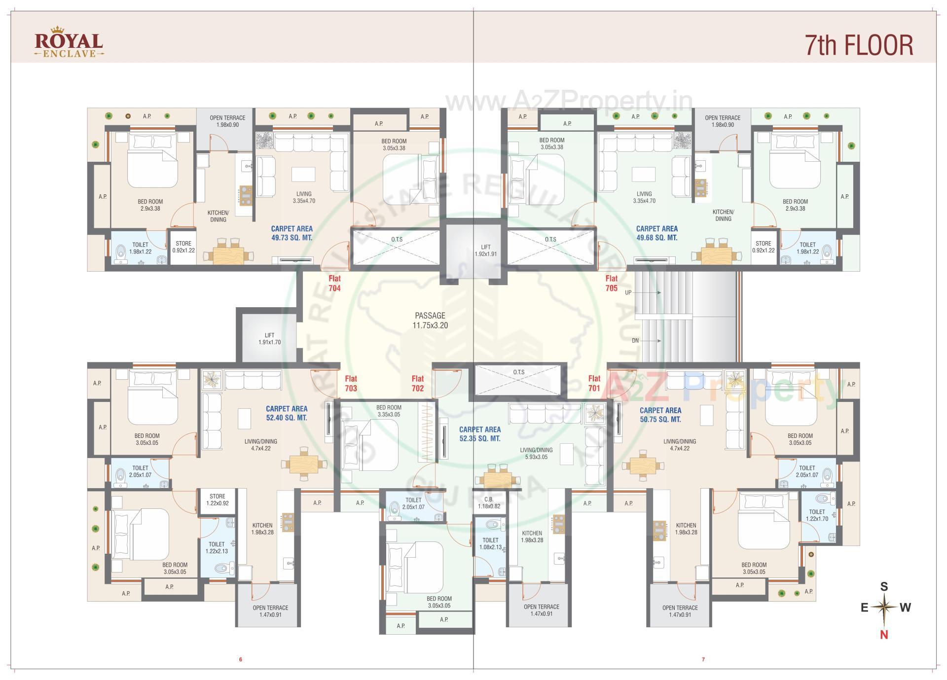 Layout of real estate project Royal Enclave located at Rajkot, Rajkot, Gujarat