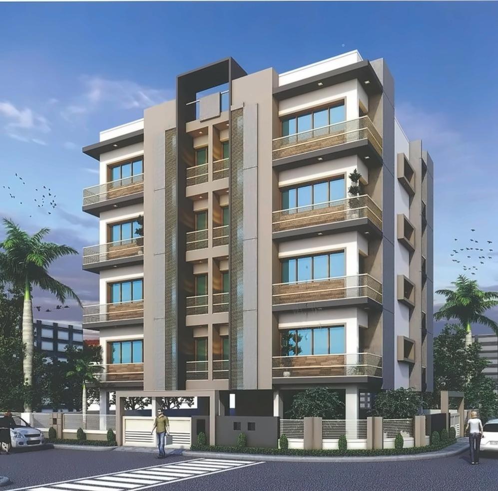 3D Elevation of real estate project Royal Green located at Mavdi, Rajkot, Gujarat