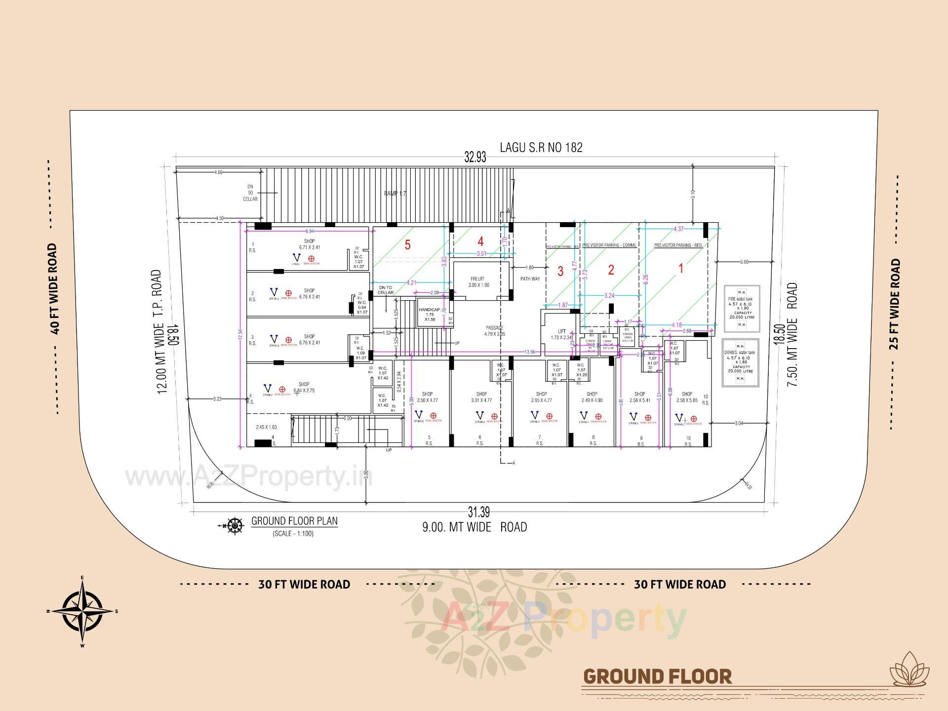 Layout of real estate project Royal Lotus located at Raiya, Rajkot, Gujarat