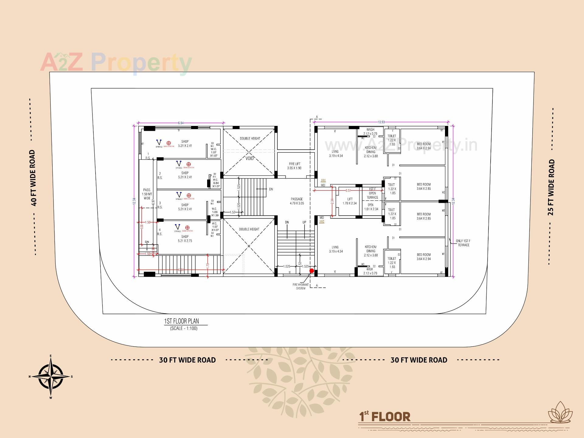 Layout of real estate project Royal Lotus located at Raiya, Rajkot, Gujarat
