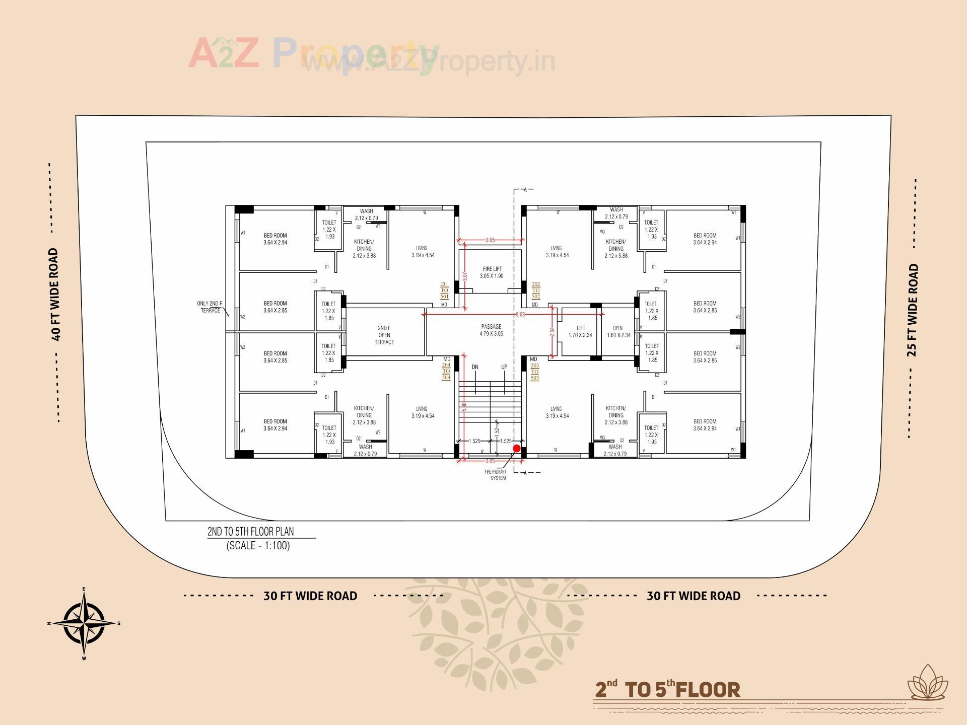 Layout of real estate project Royal Lotus located at Raiya, Rajkot, Gujarat