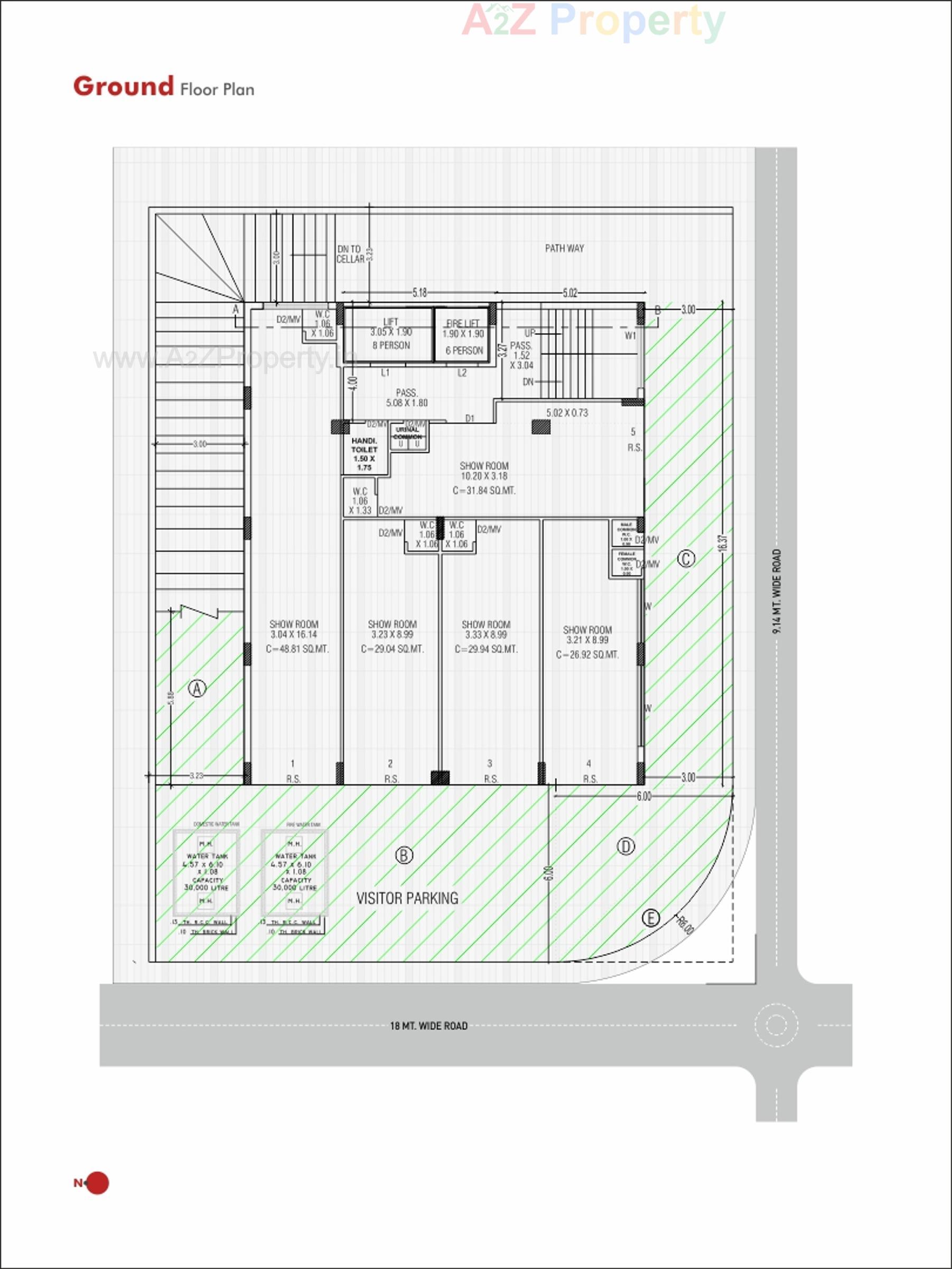 Layout of real estate project Royal Plus located at Raiya, Rajkot, Gujarat