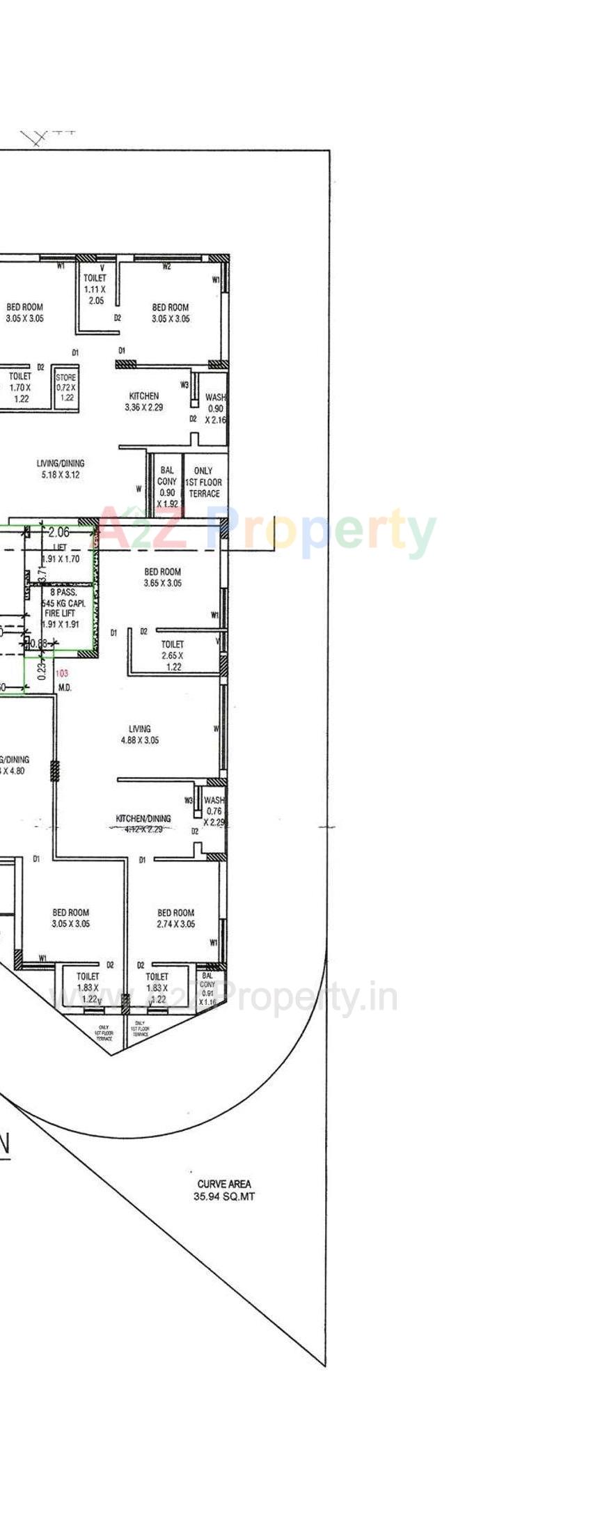 Layout of real estate project Royal Pride located at Raiya, Rajkot, Gujarat