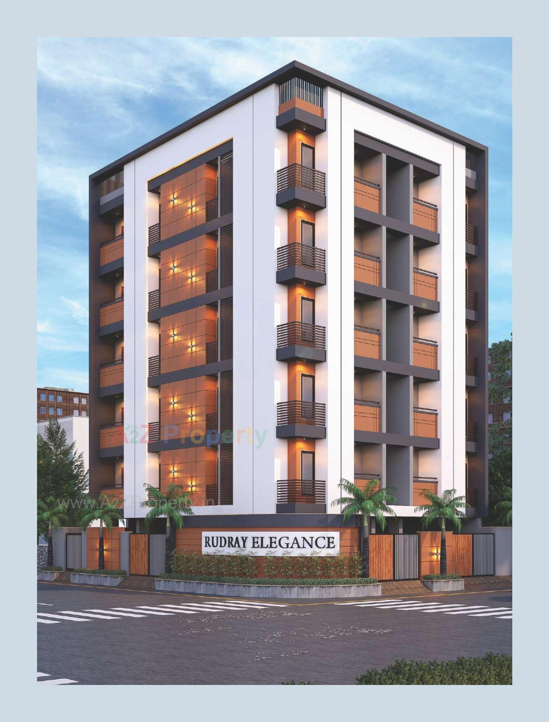 3D Elevation of real estate project Rudray Elegance located at Rajkot, Rajkot, Gujarat