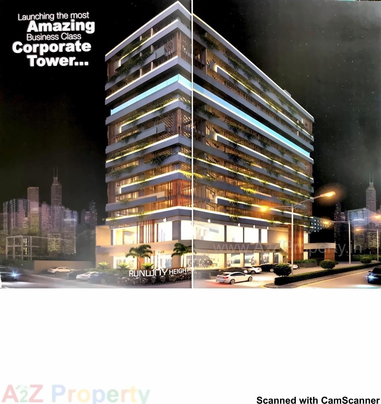 3D Elevation of real estate project Runway Height located at Madhapar, Rajkot, Gujarat