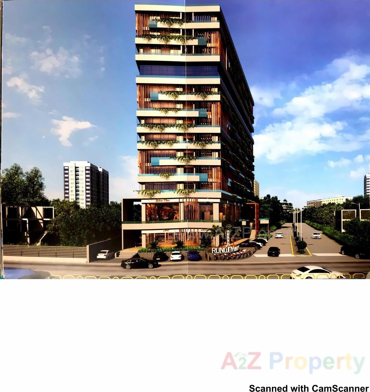 3D Elevation of real estate project Runway Height located at Madhapar, Rajkot, Gujarat