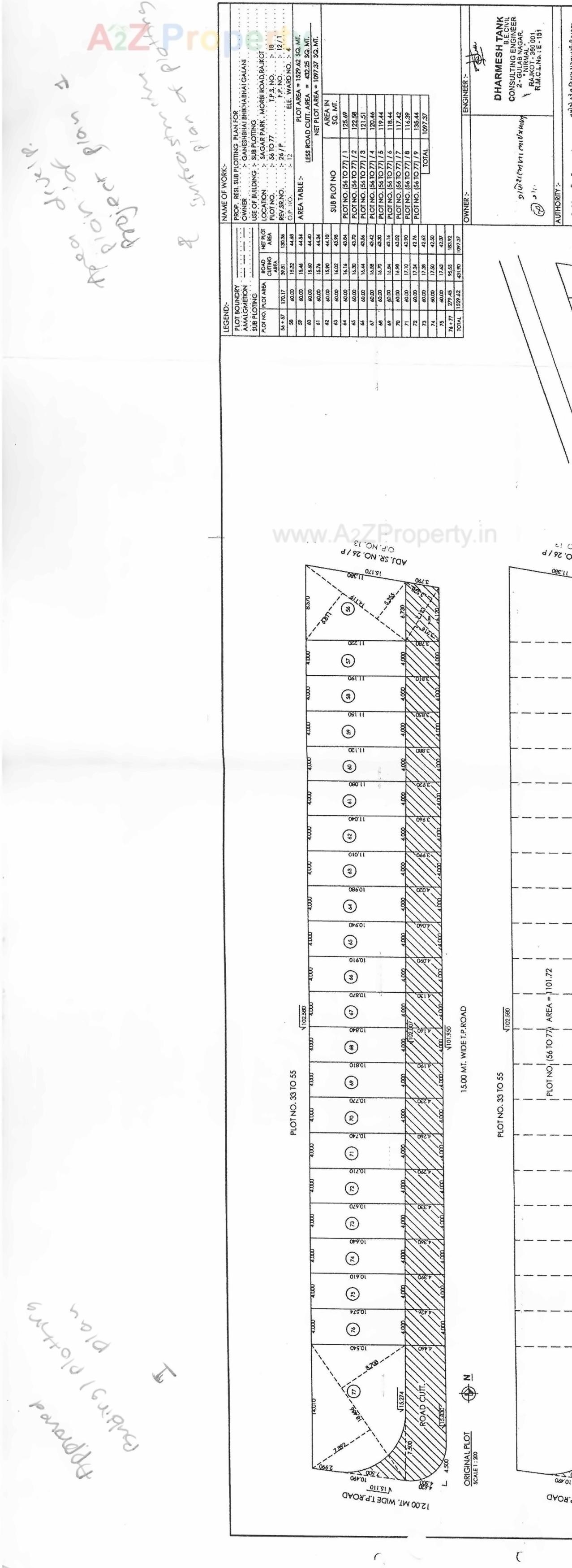 Layout of real estate project S G G Enterprise located at Rajkot, Rajkot, Gujarat