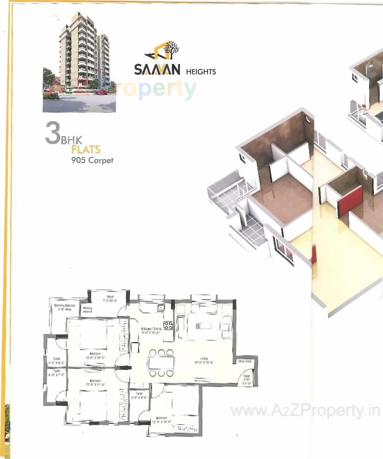 Layout of real estate project Saavan Diamond located at Mavdi, Rajkot, Gujarat