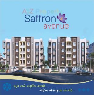 Elevation of real estate project Saffron Avenue located at Madhapar, Rajkot, Gujarat