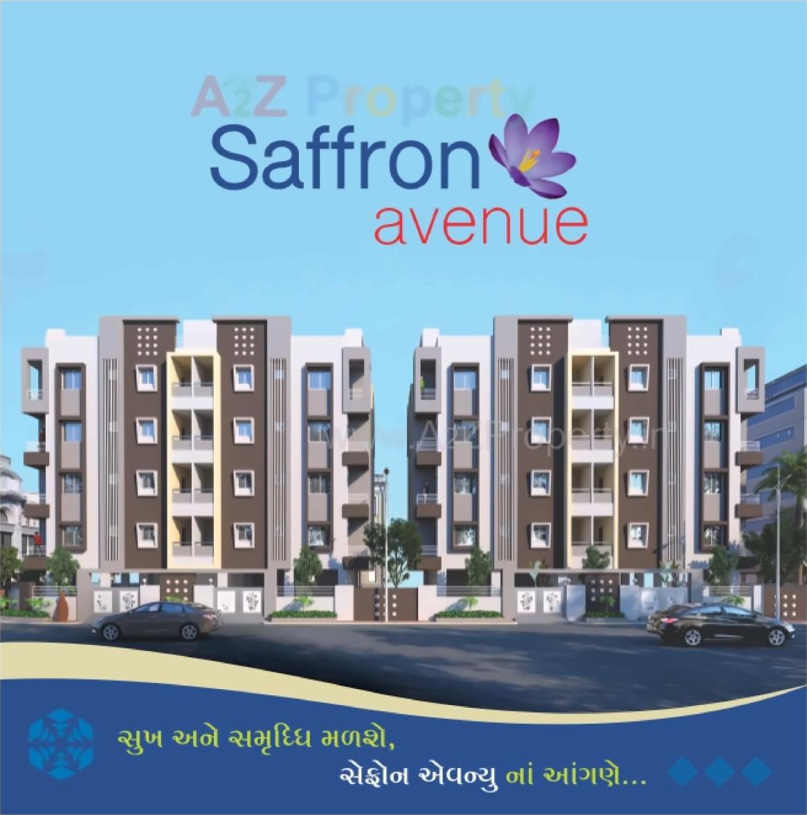 3D Elevation of real estate project Saffron Avenue located at Madhapar, Rajkot, Gujarat