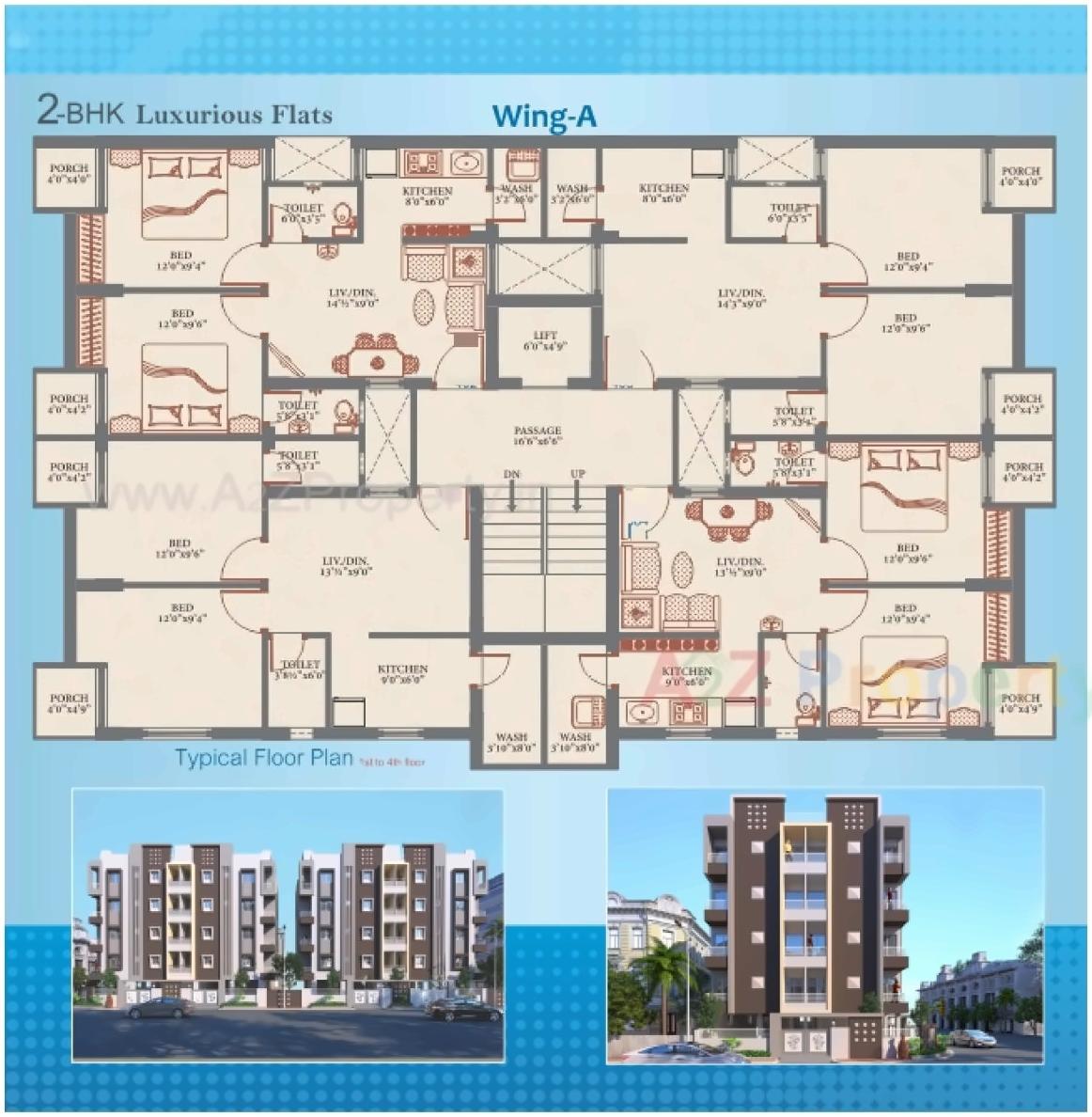 Layout of real estate project Saffron Avenue located at Madhapar, Rajkot, Gujarat