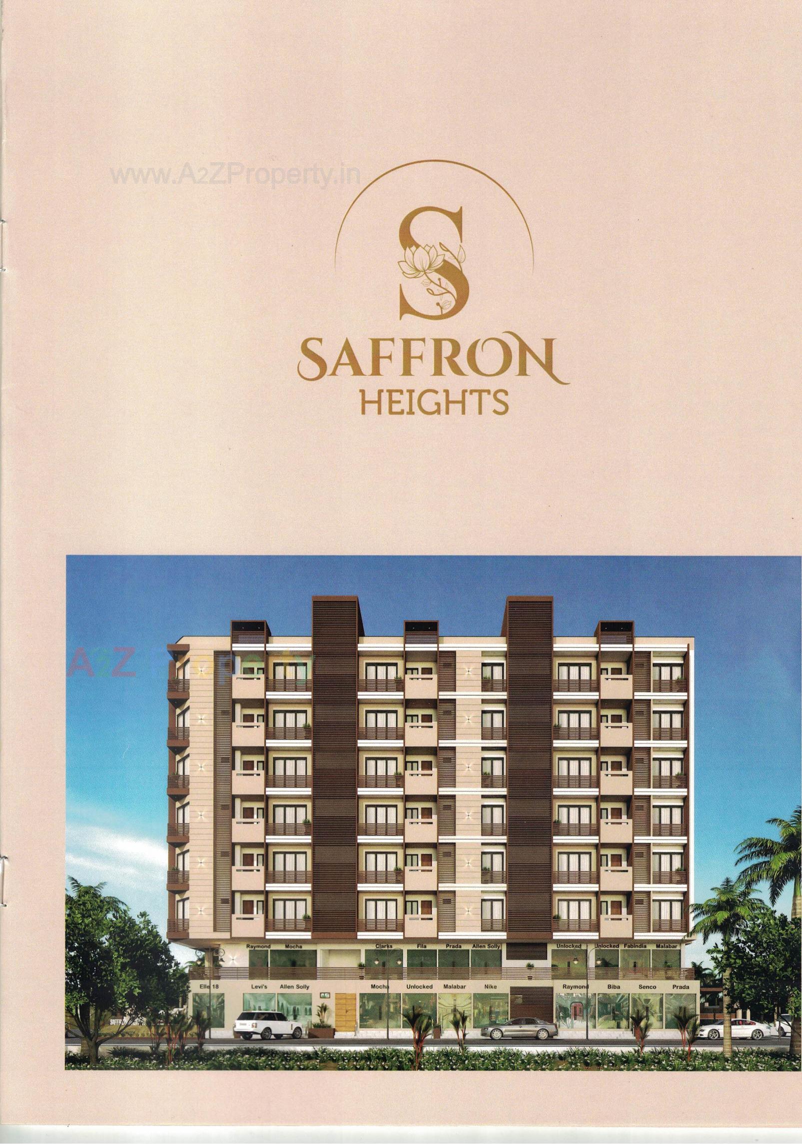 3D Elevation of real estate project Saffron Heights located at Rajkot, Rajkot, Gujarat