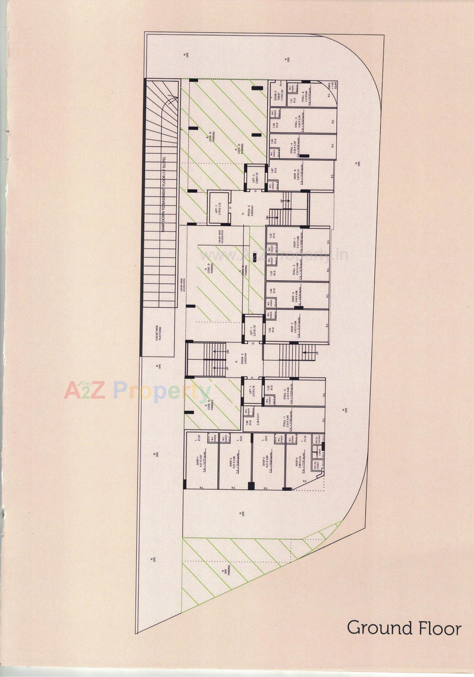 Layout of real estate project Saffron Heights located at Rajkot, Rajkot, Gujarat