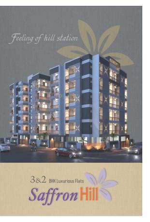 Elevation of real estate project Saffron Hill located at Madhapar, Rajkot, Gujarat
