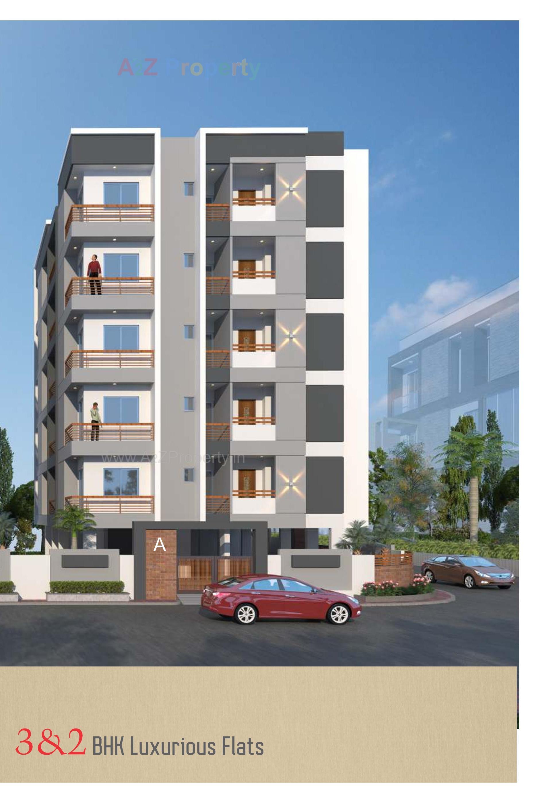 3D Elevation of real estate project Saffron Hill located at Madhapar, Rajkot, Gujarat
