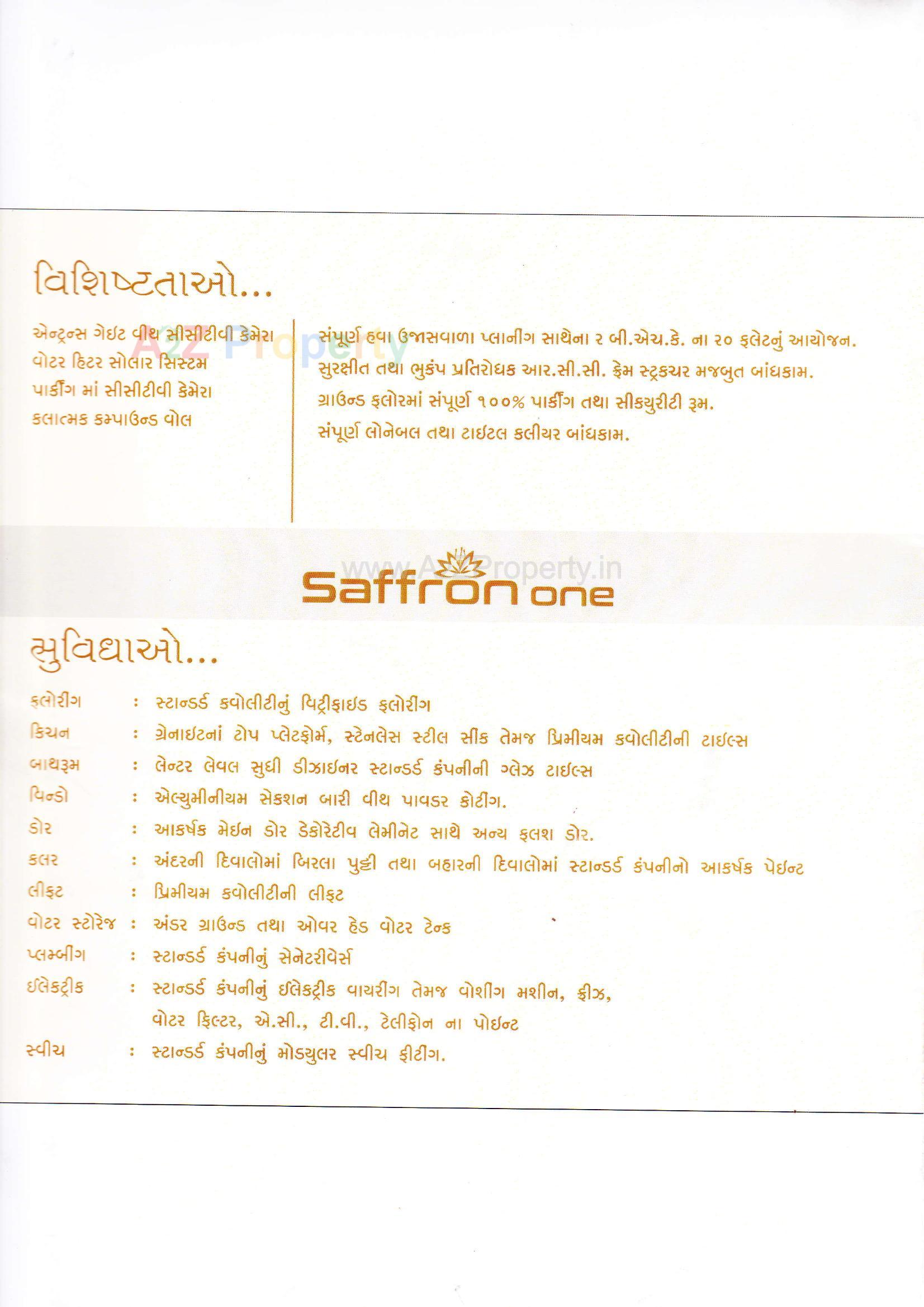  of real estate project Saffron One located at Mavdi, Rajkot, Gujarat