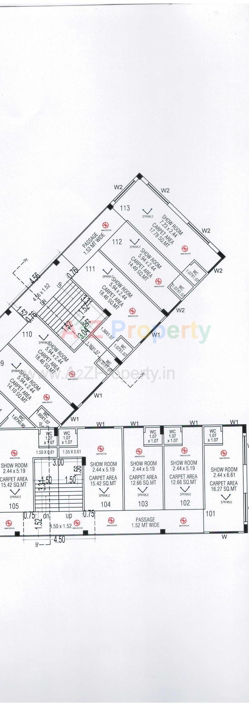 Layout of real estate project Sakar Prime located at Rajkot, Rajkot, Gujarat