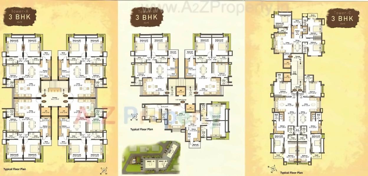 Layout of real estate project Saketheights located at Mavdi, Rajkot, Gujarat