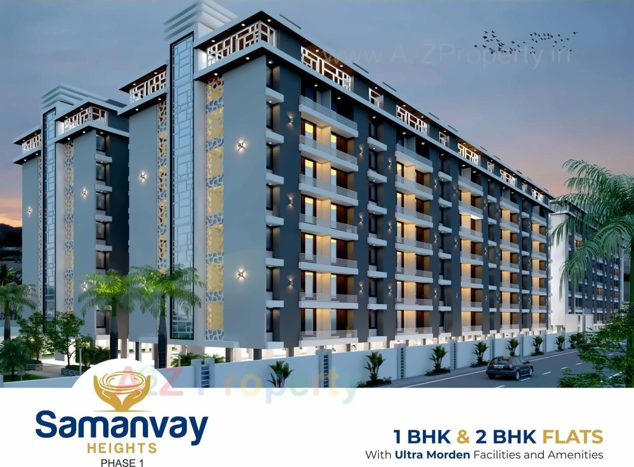 3D Elevation of real estate project Samanvay Heights located at Dist, Rajkot, Gujarat