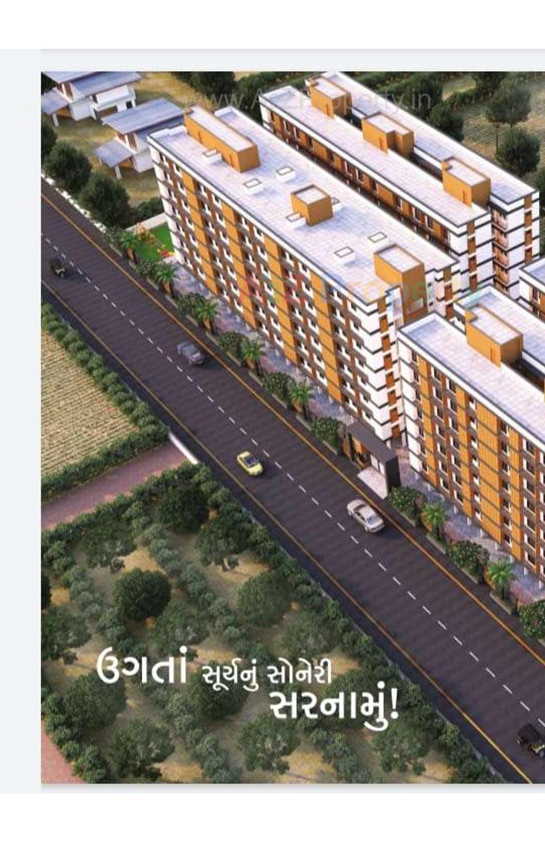3D Elevation of real estate project Samanvay Heights located at Rajkot, Rajkot, Gujarat