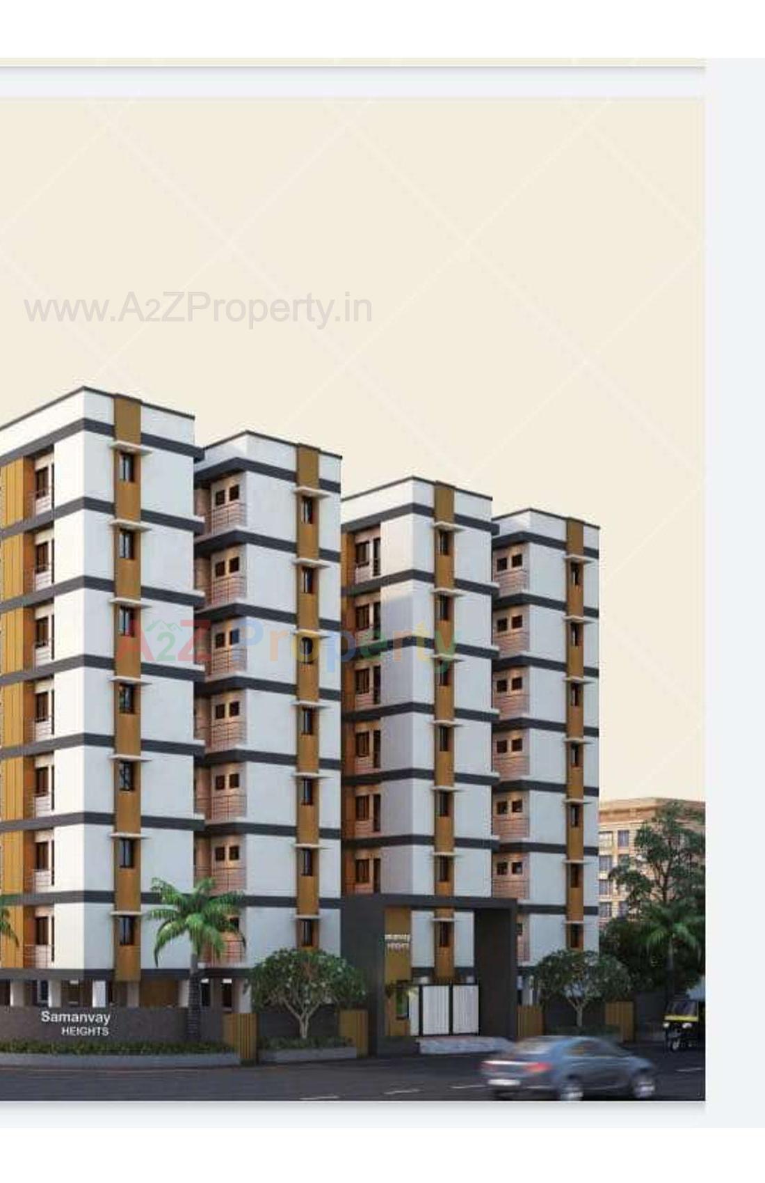 3D Elevation of real estate project Samanvay Heights located at Rajkot, Rajkot, Gujarat