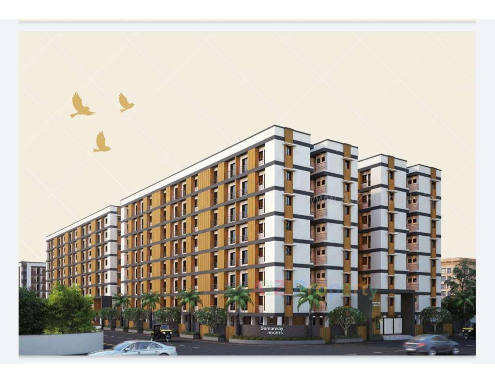 3D Elevation of real estate project Samanvay Heights located at Rajkot, Rajkot, Gujarat